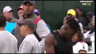 Full Broadcast And Coach's Reaction To Antonio Brown Quiting The Buccs