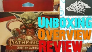 🐲 Unboxing , Overview & Review of Pathfinder 2nd edition Conditions card deck by Paizo Publishing