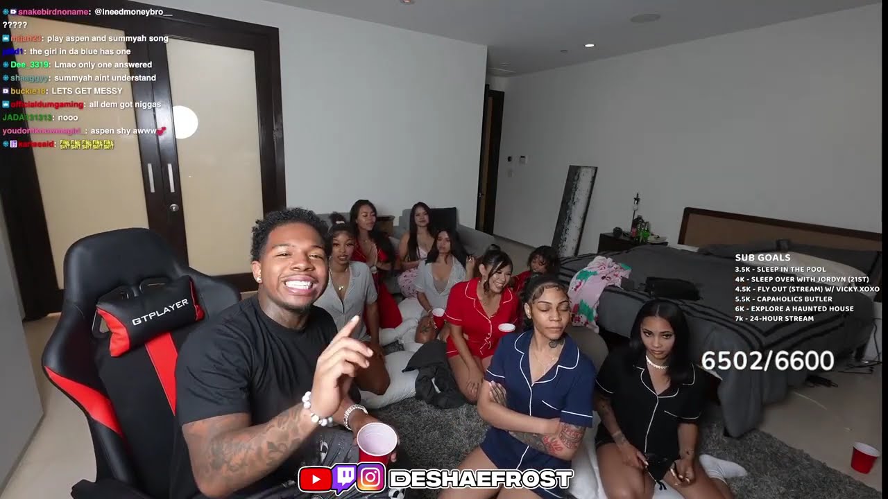 Deshae Frost Sleepover With Girls Feat. Summayah & Aspen Kartier (Full Stream)