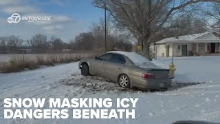 Pine Bluff faces hazardous road conditions left behind from winter storm Pine Bluff faces hazardous road conditions left behind from winter storm