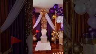 Best 60th birthday balloon backdrop #shorts #60birthday #birthdayballoonideas