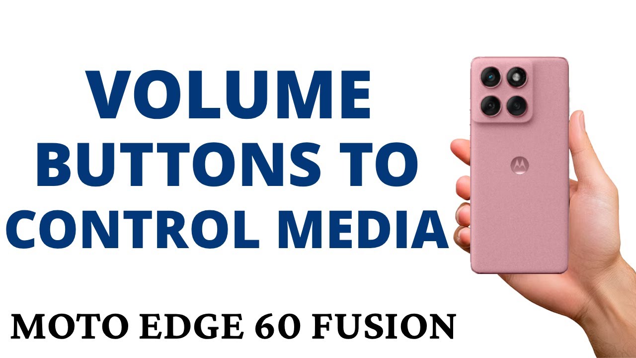 How to ENABLE the VOLUME BUTTONS to CONTROL MEDIA on the MOTO EDGE 60 FUSION!