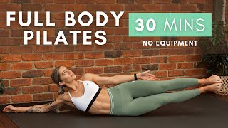 30 Minute Energising PILATES | FULL BODY Workout & Stretch // No Equipment | 4K