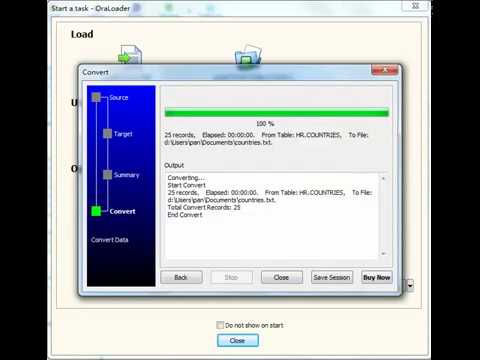 oracle export parameter file table list