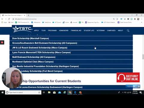 Texas State Technical College: How to apply for scholarships