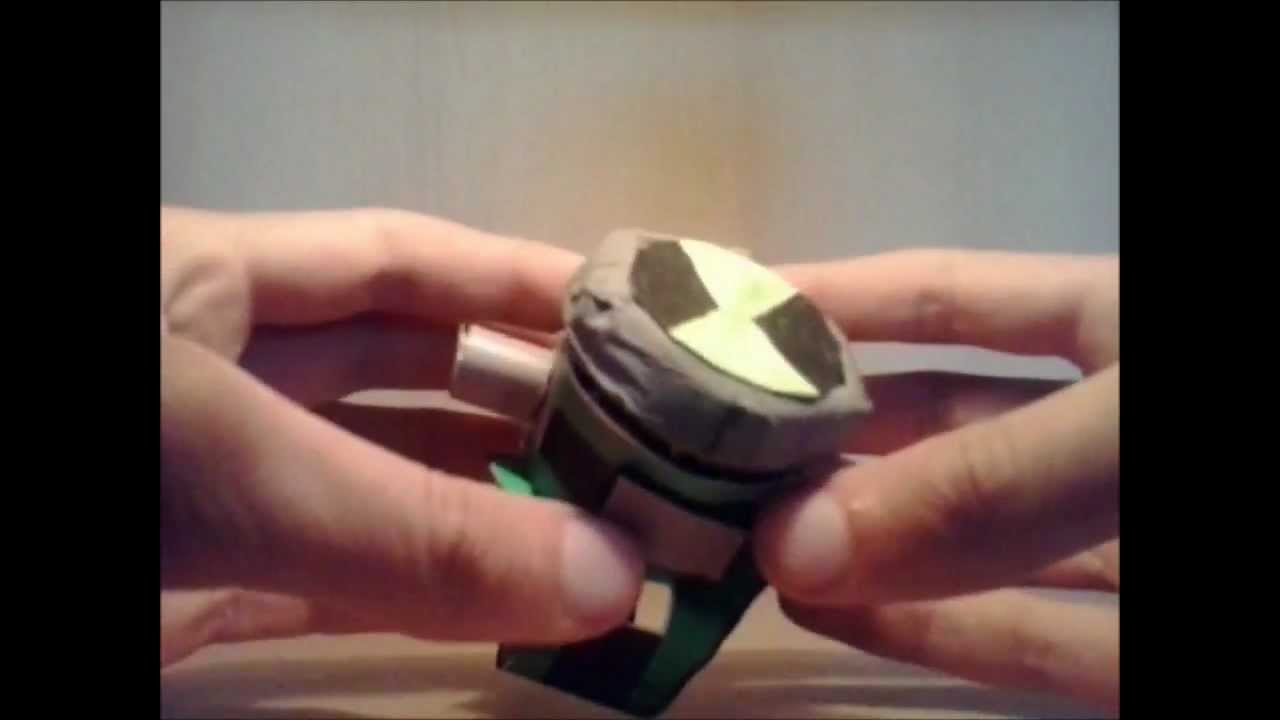 how to make ben 10 omnitrix with paper