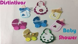 Como distintivos para BABY SHOWER -