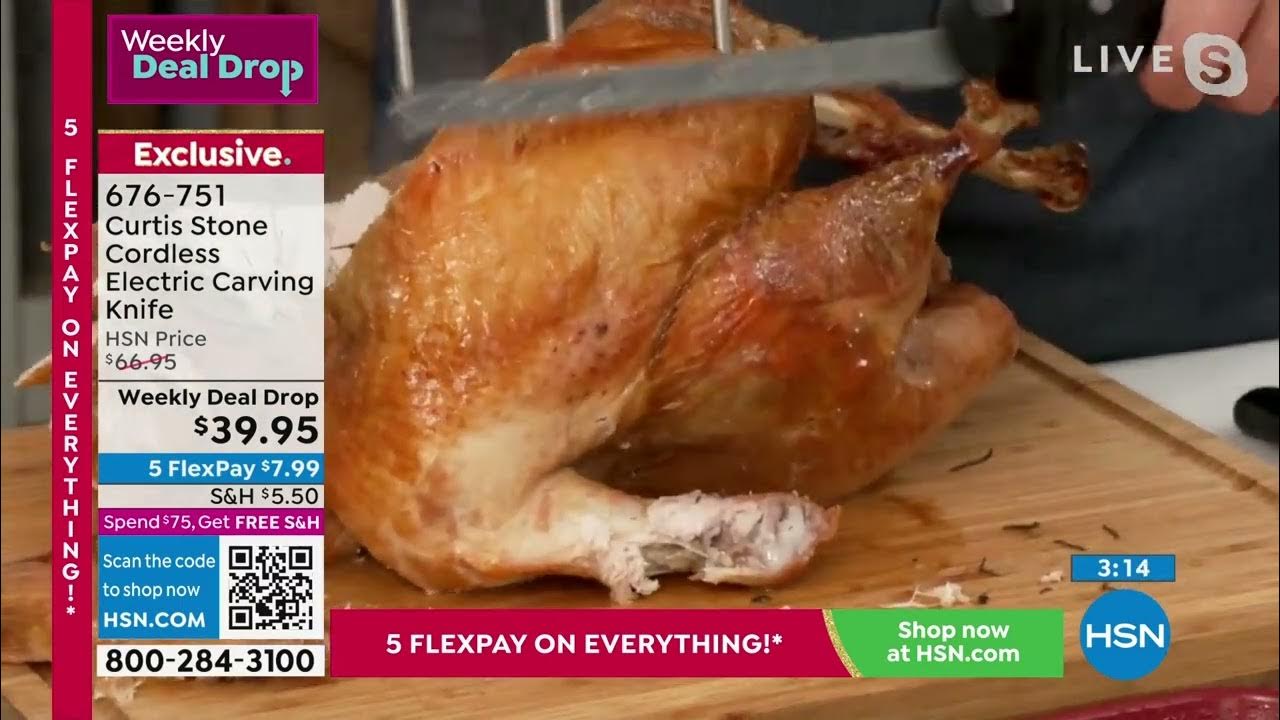 Curtis Stone Cordless Electric Carving Knife YouTube