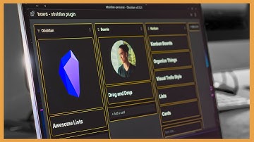 Obsidian - How To Create Visual Boards Easily - Kanban Boards Plugin
