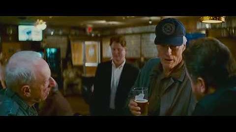 Clint Eastwood Racist Bar Joke in Gran Torino