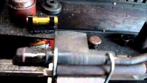 Truing up a three jaw chuck.