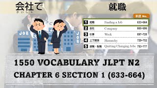 Japanese JLPT N2 Vocabulary (Chap 6 - Sec 1) Finding A Job