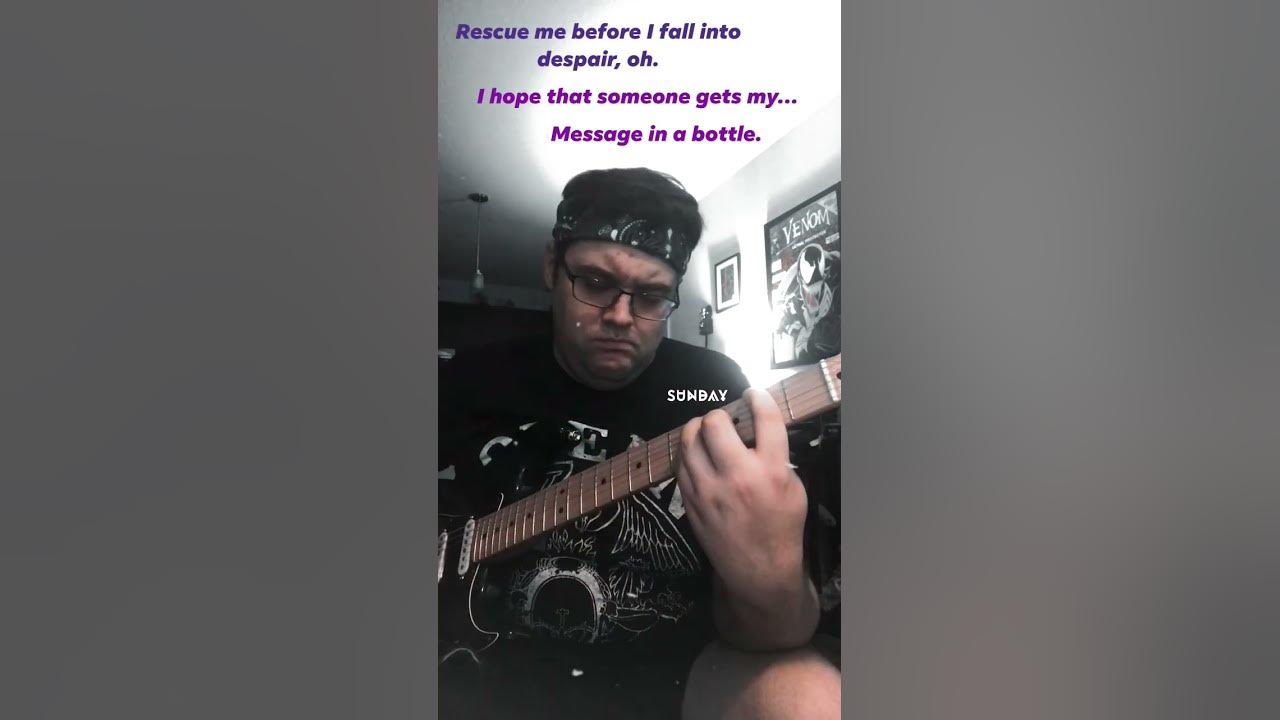Message in a bottle - The police guitar cover #thepolice #sting #messageinabottle