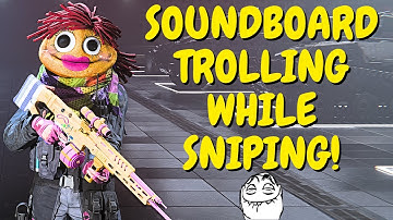 SOUNDBOARD TROLLING while SNIPING in MW3 SND! (HILARIOUS)