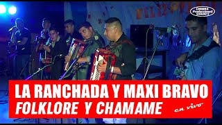 Video thumbnail of "La Ranchada y Maxi Bravo a todo folklore y chamame en Los Juries"