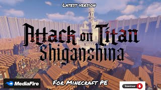 Shiganshina District (Attack on Titan) City Map For Minecraft PE | Minecraft | Mediafire Link |