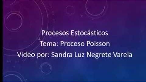 Proceso Poisson