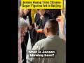 Jensen Huang Tries Chinese Sugar Figurine Art in Beijing