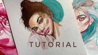 Testing Camel Artist Watercolours | How To Draw With Watercolours | Brush Techniques