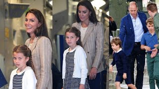 Prince William And Princess Catherine Bring George, Charlotte, And Louis To Military Air