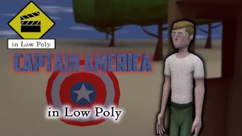 Grenade Scene - Captain America in Low Poly