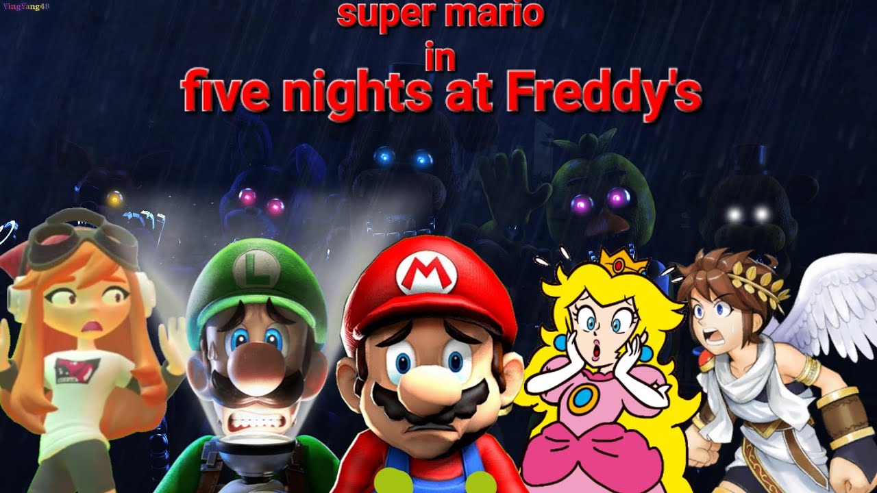 Fafa Mario super mario in five nights at Freddy's - YouTube