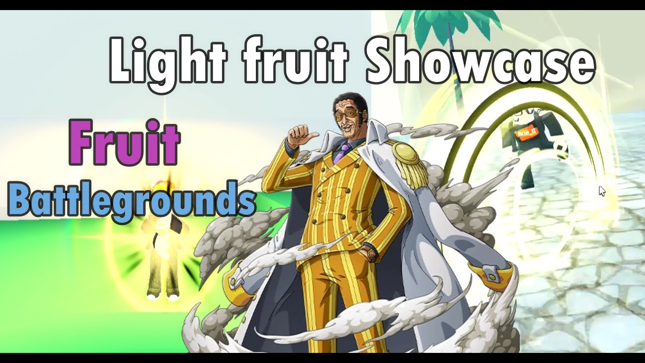 Light fruit (Pika pika nomi) Showcase! [Fruit Battlegrounds I Roblox