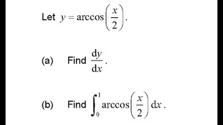 IB HL Math AA | Integration past exam question 41 Profile