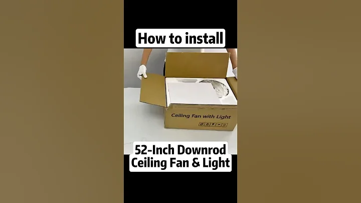 How to Install Hisummer 52-Inch Ceiling Fan with Light | Step-by-Step Installation Guide #fyp #diy