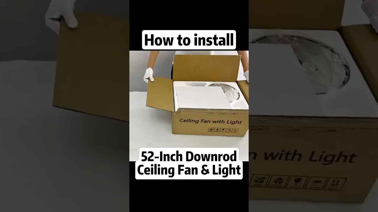 How to Install Hisummer 52-Inch Ceiling Fan with Light | Step-by-Step Installation Guide 