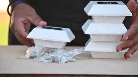 How to install Hampton Bay Solar Powered LED Gutter lights (4-Pack)