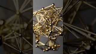 Gold DNA Matrix Loop in Maya ✨🔥 | Satisfying CGI Motion #Shorts