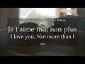 Serge Gainsbourg and Jane Birkin - Je t'aime moi non plus (I love you, not more than I) Fr-Eng sub