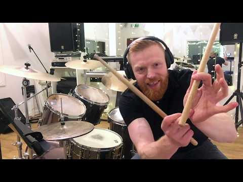 Holding The Drumsticks - One Minute Drum Lesson Beginner's Course 1/7