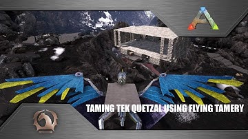 Ark Survival Evolved - Taming Tek Quetzal using flying taming pen!
