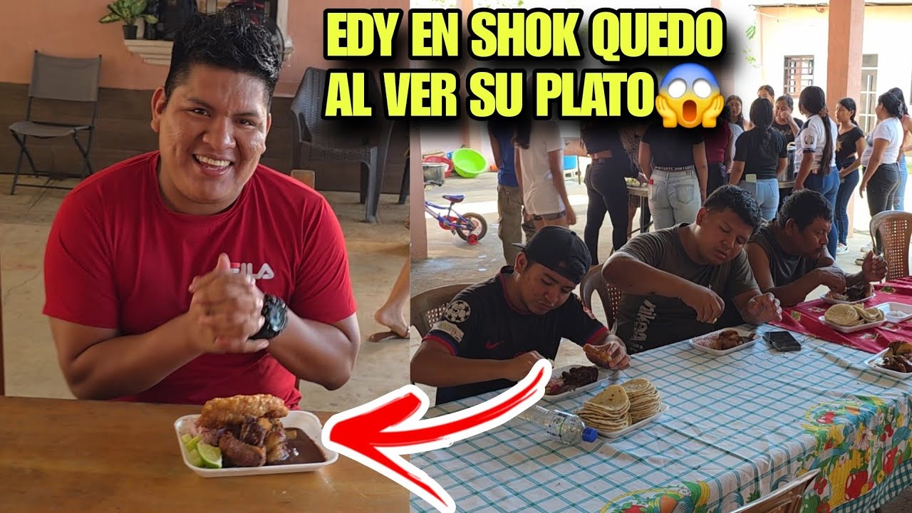 EDY Quedo Impactado Al Ver Su Plato Con La Carne Que Llevaba, Mira Su Reacción😱