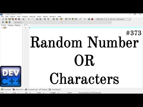 Random number or characters in matrix in C Language || Simple Method Apply