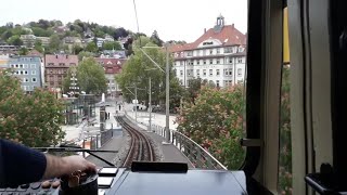 10 "Zacke" Degerloch - Marienplatz | Führerstandsmitfahrt Stadtbahn Stuttgart