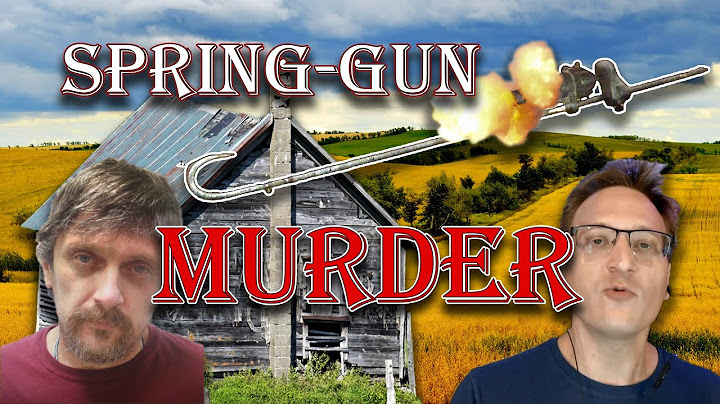 No, you can't Booby-Trap your Home with a "Spring-Gun"