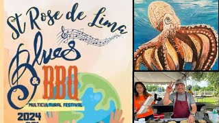 Checking out the St. Rose De Lima Blues and BBQ Festival!