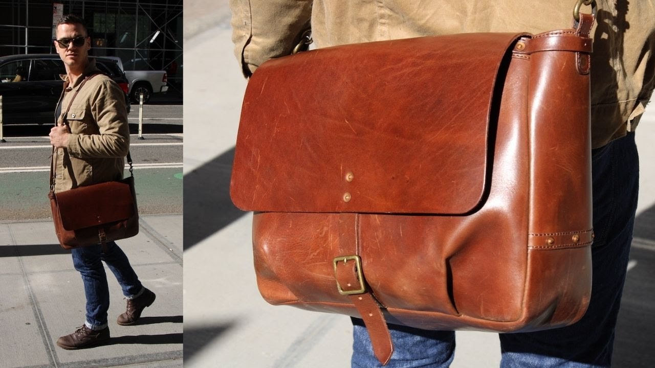 Brown Leather Messenger Bag - Satchel & Page Men's Leather Laptop Bag