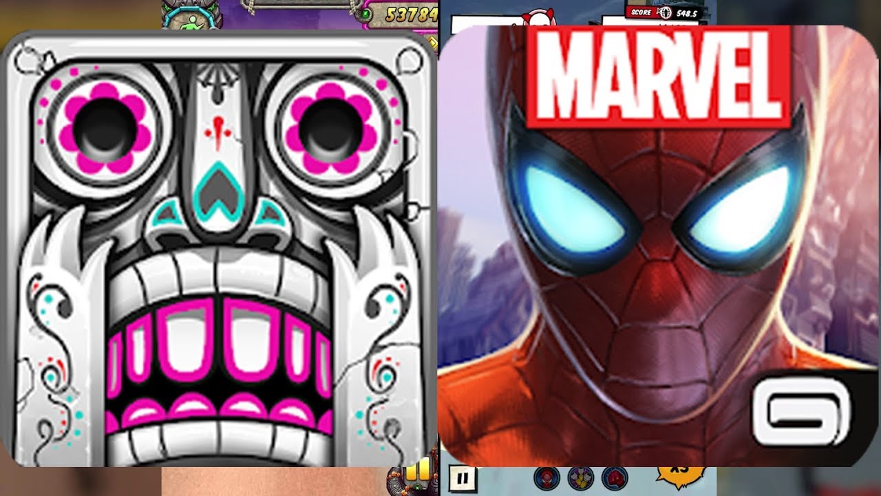 Temple Run 2 Spirits Cove Vs MARVEL Spider Man Unlimited - Endless Run Gameplay Android