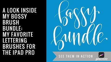 My Bossy Brush Bundle for Lettering in Procreate | Bossy Brushstrokes