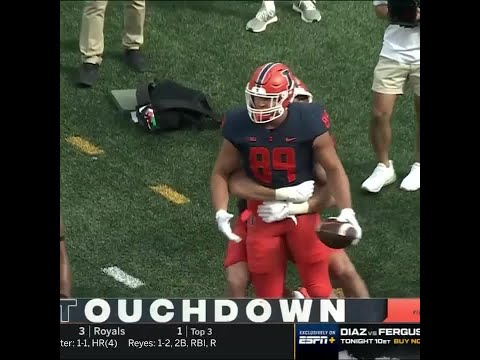 Illinois Deep Pass Sets Up Passing Td Vs. Virginia | Big Ten Football