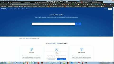 How To Find Subdomain By Useing Online Tools