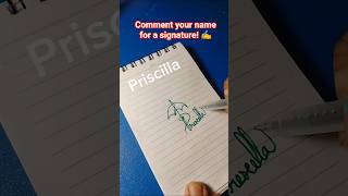 Priscilla #p #priscilla #signature #lettering #abc