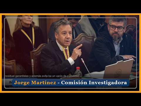 ACTIVIST JUDGES and laws that WEAKENED the POLICE | Jorge Martínez at the Investigative Commission