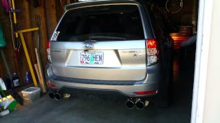 Invidia Q300 exhaust 2009 subaru forester xt
