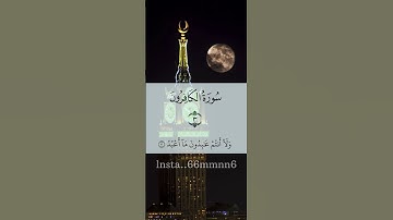 سورة الكافرون بصوت مشاري راشد العفاسي #راشد_العفاسي #quran #قران_كريم #القرآن_الكريم #اجر_لي_ولك