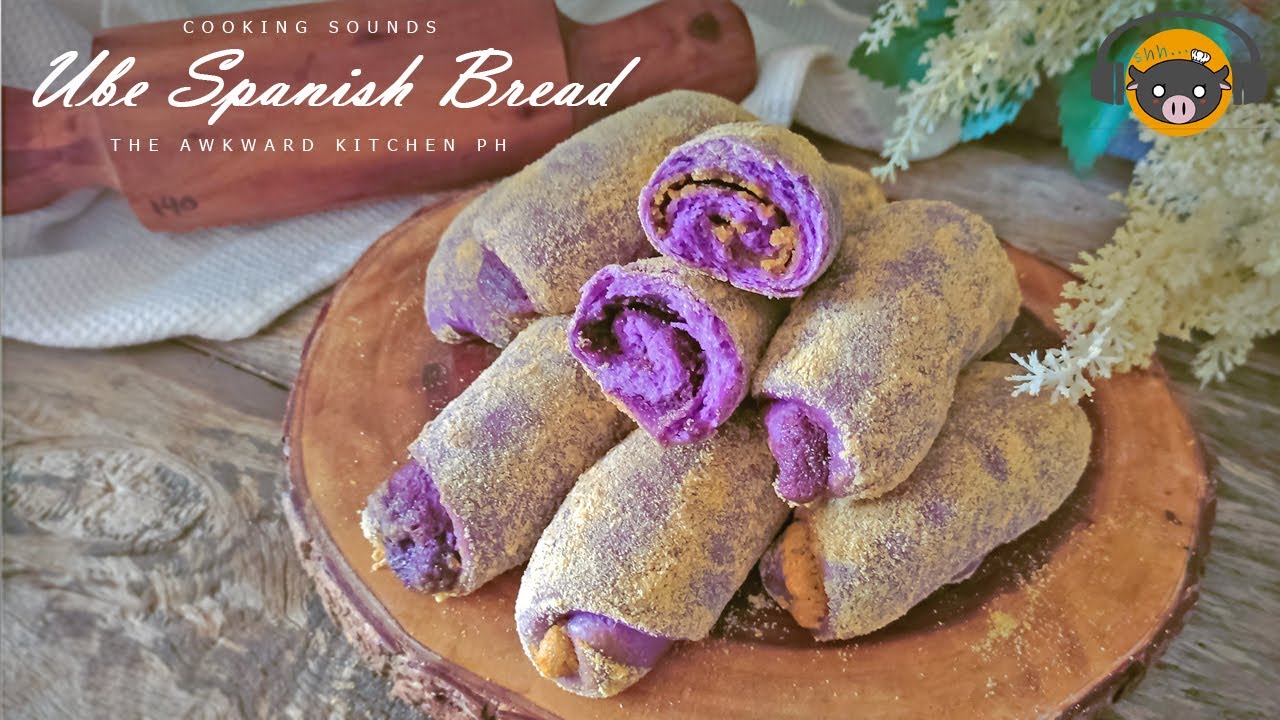 *NO MUSIC* Ube Spanish Bread Filipino Cooking Sounds YouTube